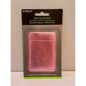 ecircuit Pink Phone Pocket Adhesive Card Holder